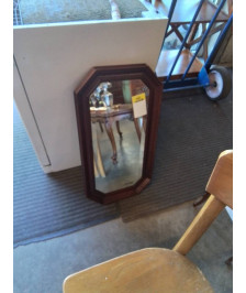 MIROIR OCTOGONAL BOIS MOULURÉ 