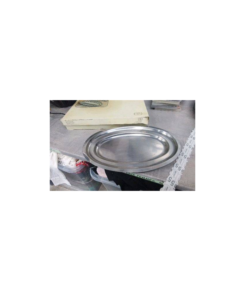 PLAT OVALE INOX X2
