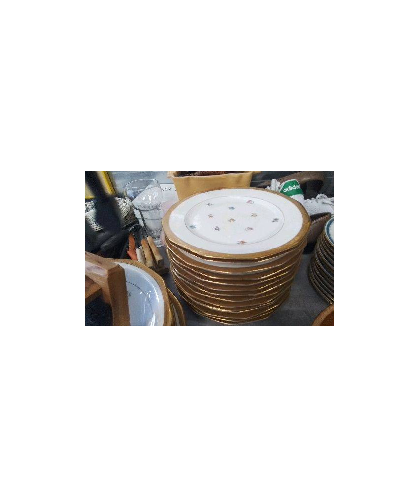 ASSIETTE LISERE DORE LE LOT
