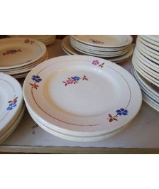 LOT DE 5 ASSIETTES MOTIF FLORAL 