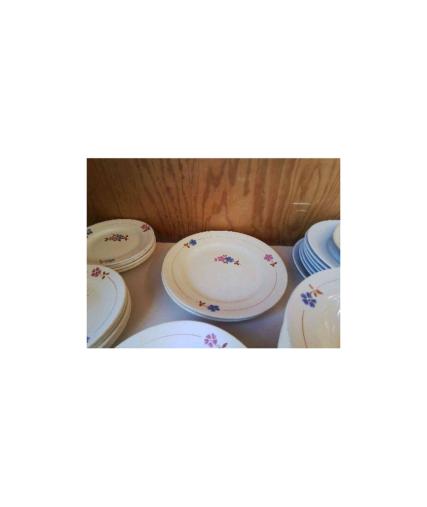 PLAT MOTIF FLORAL 