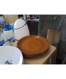 LOT DE 4 ASSIETTES PLATES 