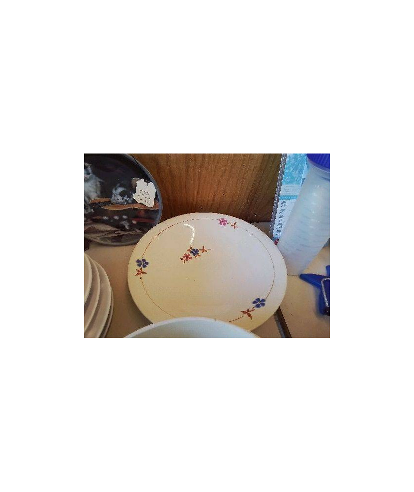 PLAT MOTIF FLORAL 