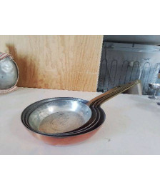 LOT DE 4 CASSEROLE EN CUIVRRE 