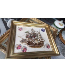 CADRE DECO BATEAU  STRASS 
