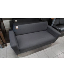 CANAPE 2PL TISSU GRIS CORDE DE MOUSSE