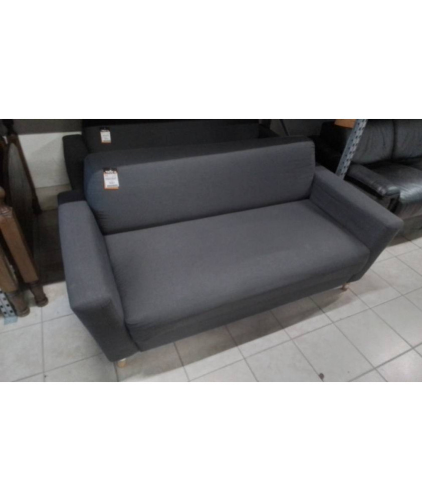 CANAPE 2PL TISSU GRIS CORDE DE MOUSSE CANAPE 2PL TISSU GRIS CORDE DE MOUSSE