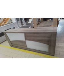 BUFFET BAS 2 PORTES COULISSANTES + ECLAIRAGE