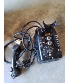 TÉLÉPHONE A CADRAN MÉTAL NOIR E.T.P
