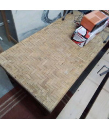 TABLE BASSE ROTIN