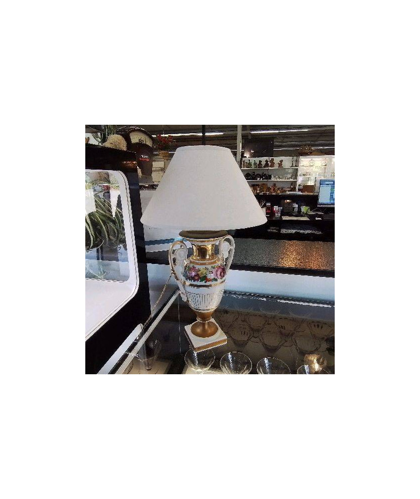 LAMPE PORCELAINE PARIS 