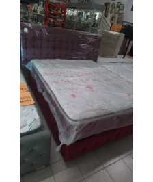 LIT COFFRE+MATELAS BORDEAUX 160*200