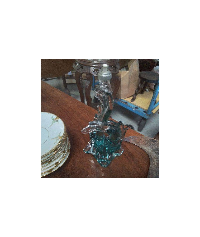 PIED DE LAMPE BLEU