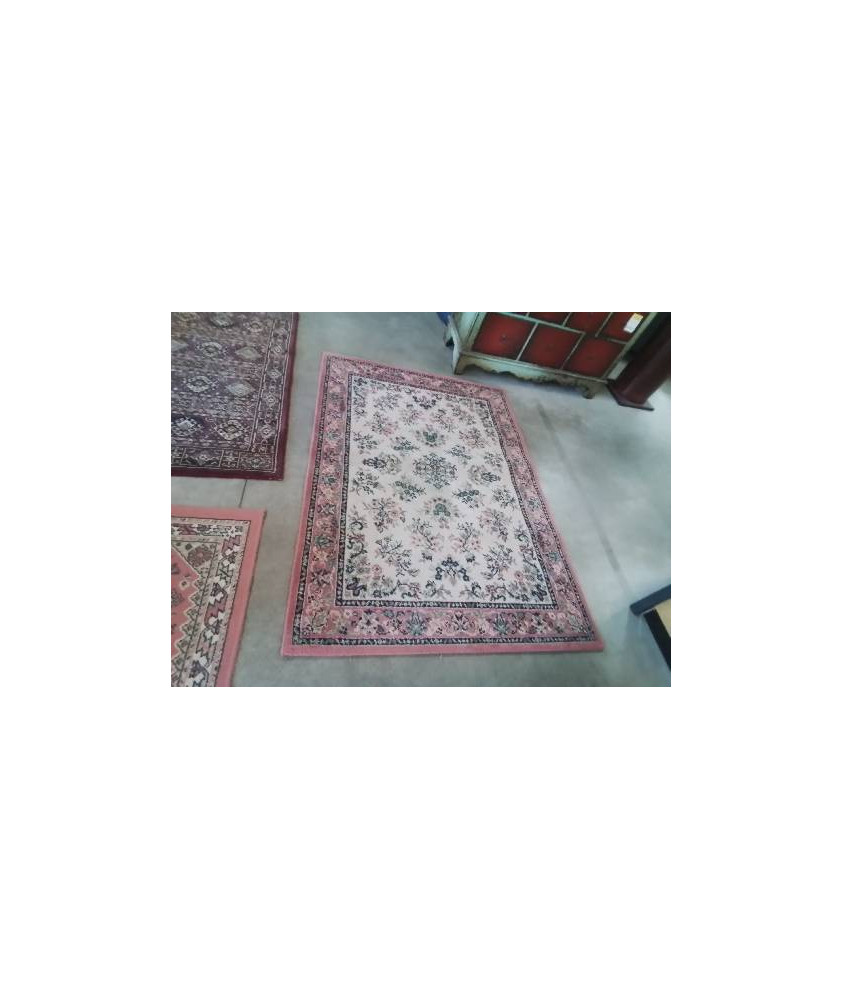 TAPIS BEIGE ROSE VERT NOIR 120X170