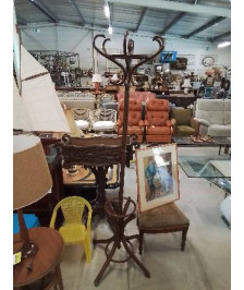 PORTE MANTEAU BOIS COURBÉ 12 PATÈRES MILIEU XXE