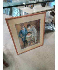 PASTEL AUX TROIS CLOWNS