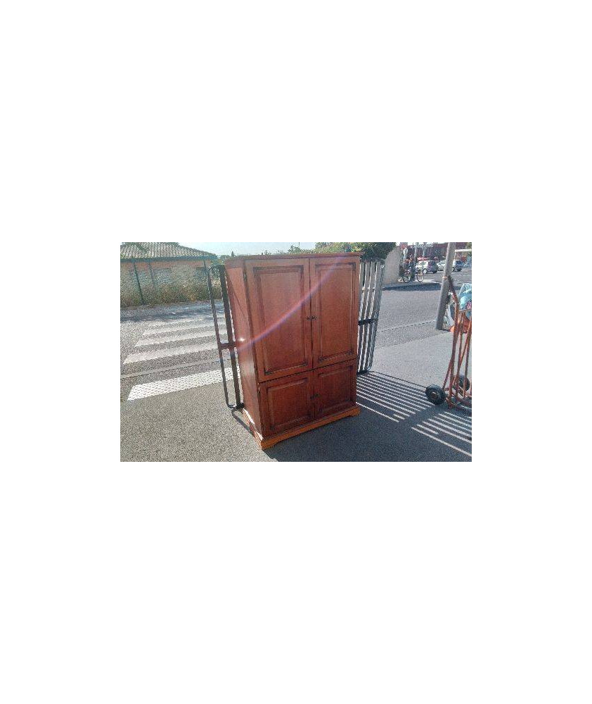 MEUBLE TV 4 PORTES MERISIER - STYLE LOUIS PHILIPPE - EN L’ETAT 