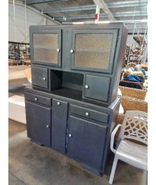 BUFFET MADO PEINT GRIS 6 PORTES 2 TIROIRS ANNÉES 50