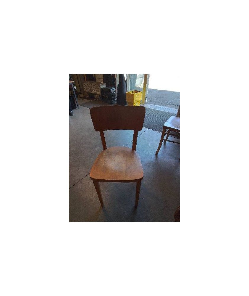CHAISE D’ADMINISTRATION BOIS CLAIR THONET ANNÉES 50