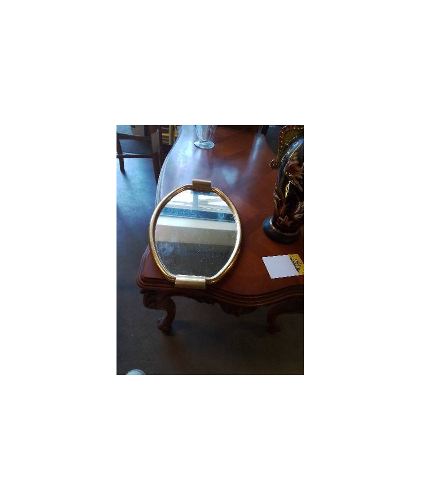 PLATEAU DE SERVICE MIROIR DORE DURINOX ANNÉES 50
