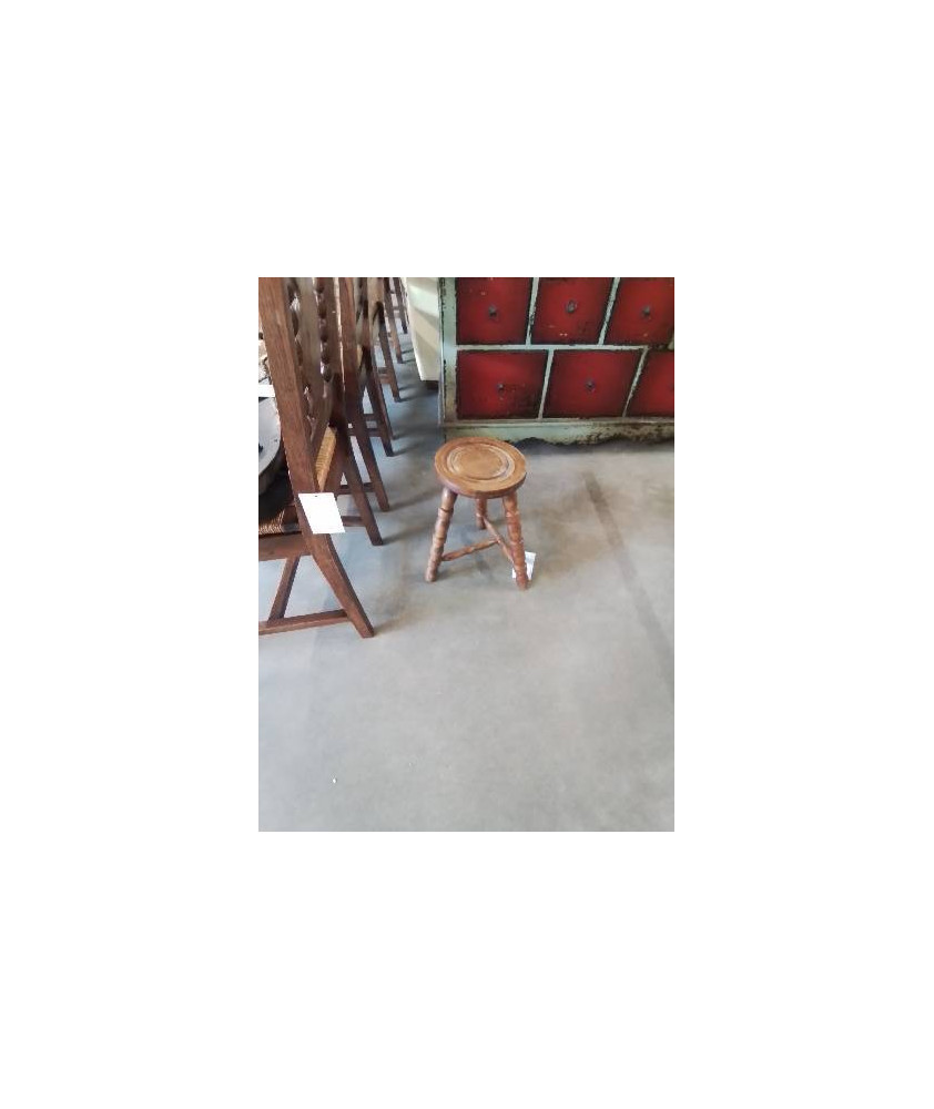 PORTE PLANTE BOIS TRIPODE PIEDS CHAPELET 