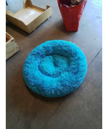 PANIER POUR ANIMAUX TISSU BLEU