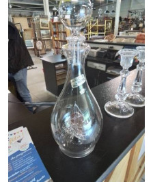 CARAFE AU BATEAU VERRE SOUFFLÉ BOUCHE 