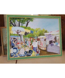 PEINTURE A L’HUILE ’ MARCHE VICHISSOIS’