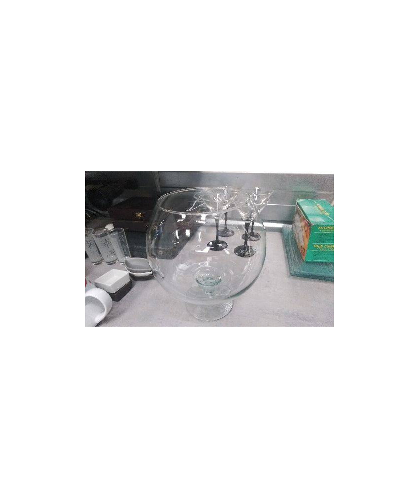 VASE VERRE A PIED 