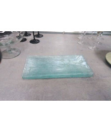 ASSIETTES RECT VERRE X4 