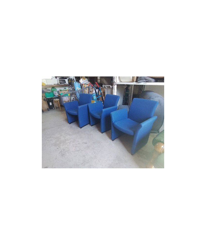 FAUTEUIL D’ATTENTE BLEU