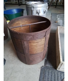 PORTE PARAPLUIE ROND BOIS CERCLÉ XXE