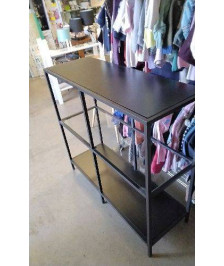 MEUBLE ETAGERE METAL VERRE