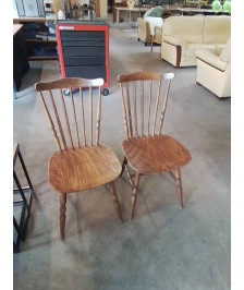 PAIRE DE CHAISES SALOON BOIS 