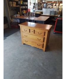 COMMODE BOIS CLAIR 3 TIROIRS 