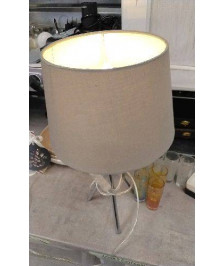 LAMPE PIED INOX