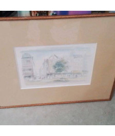 CADRE AQUARELLE VILLE