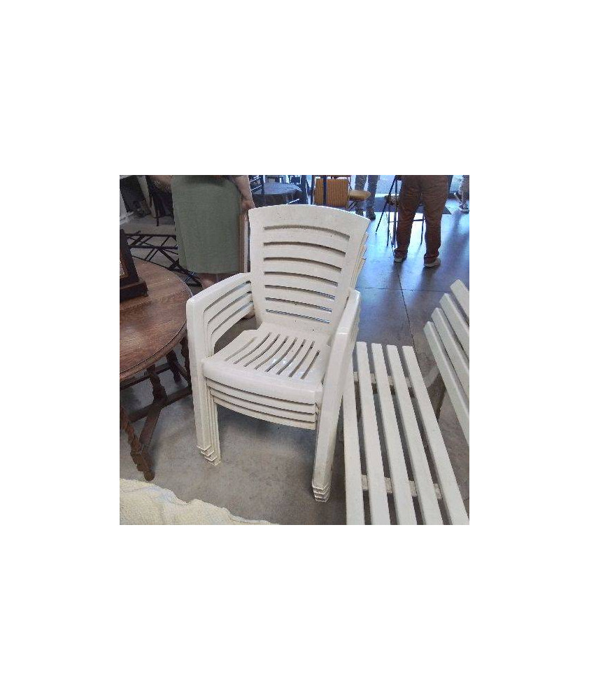 CHAISE D’EXTERIEUR BLANCHE 