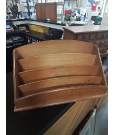 RANGE COURRIER DE BUREAU BOIS CLAIR 4 COMPARTIMENTS