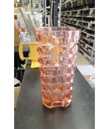 VASE VERRE ROSE