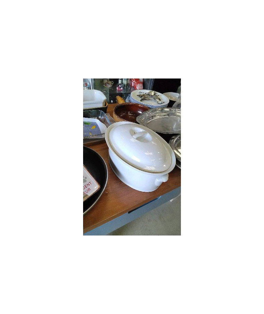 TERRINE BLANCHE + COUVERCLE 