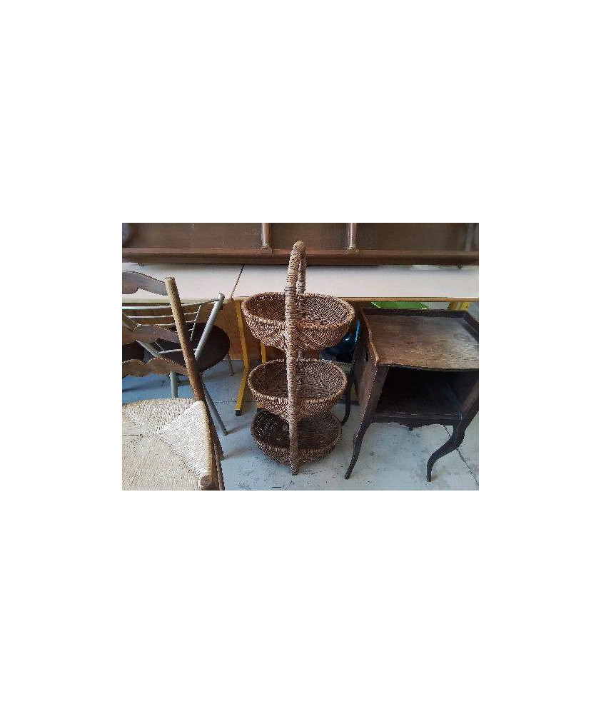 PANIER EN ROTIN 3 NIVEAUX 