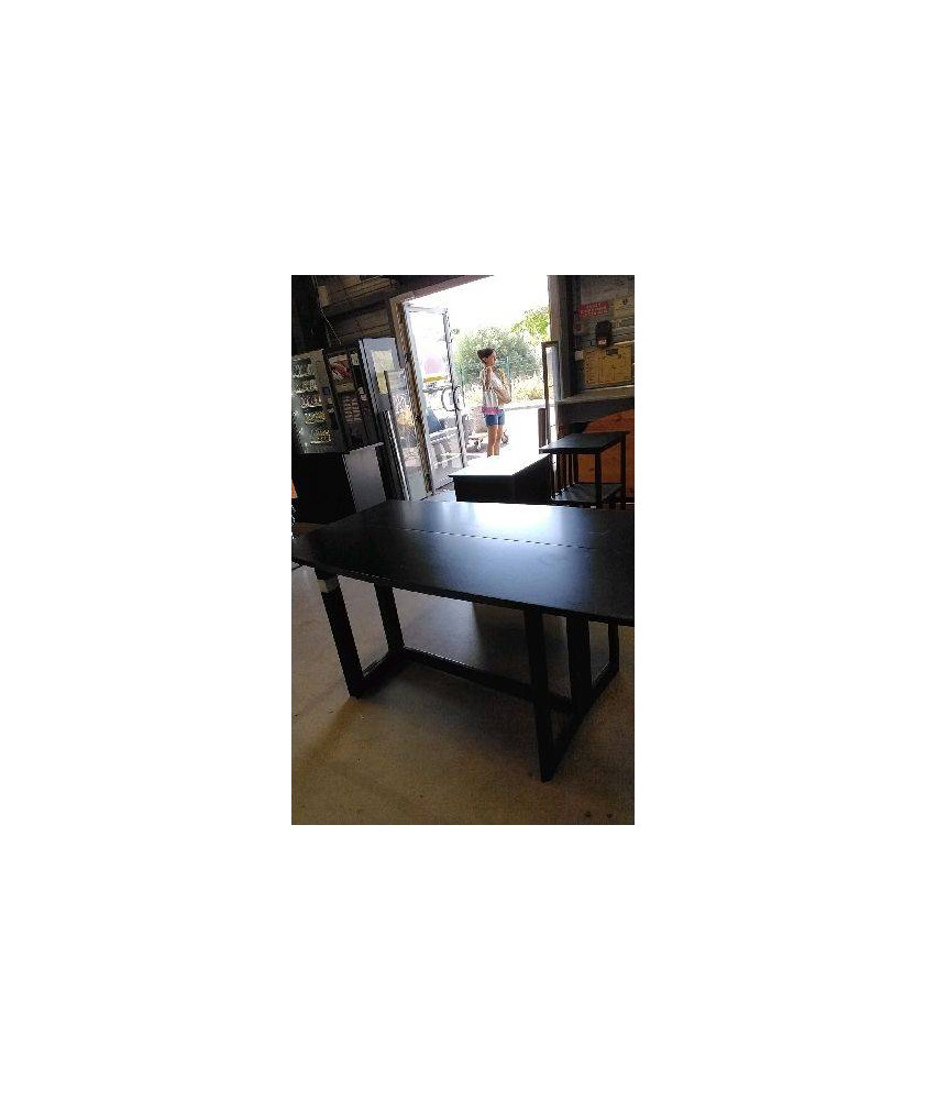 TABLE NOIRE 2 PLATEAUX
