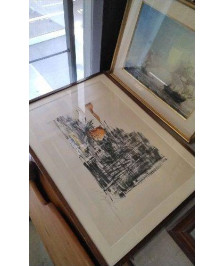 CADRE LITHO SOLEIL COUCHANT