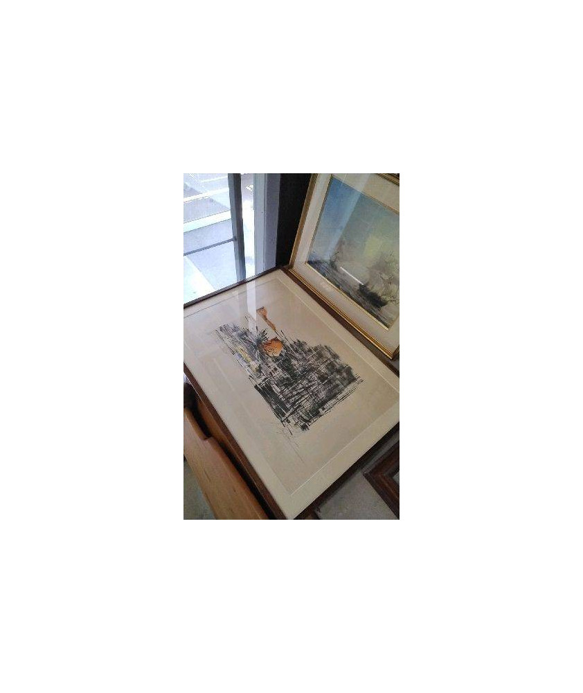 CADRE LITHO SOLEIL COUCHANT