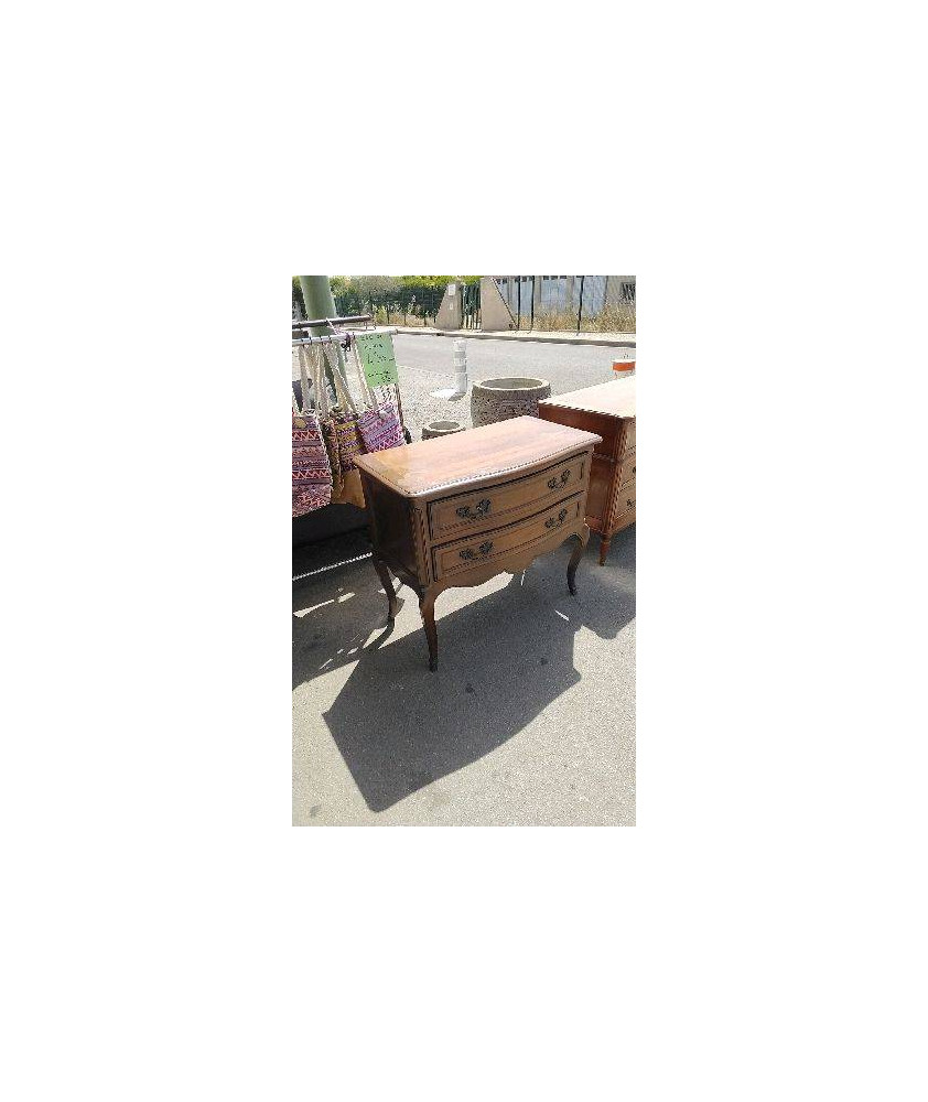 COMMODE 2 TIROIRS / DESSUS EN L’ETAT