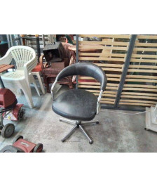 FAUTEUIL CUIRE NOIR 