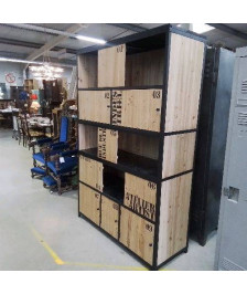 MEUBLE ETAGERE STYLE INDUSTREL BOIS 