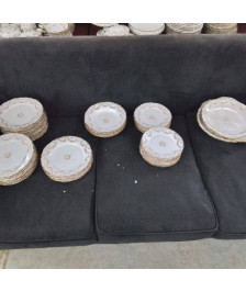 SERVICE BLANC DORÉ EMILE BOURGEOIS (138 PIECES)
