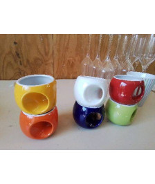 LOT DE 6 TASSES À CAFÉ PRADEL 